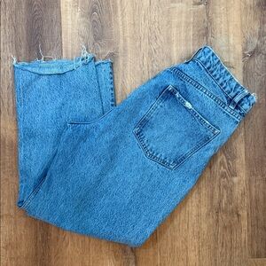 Zara Women's Light Blue Denim Jeans Button Fly size 12